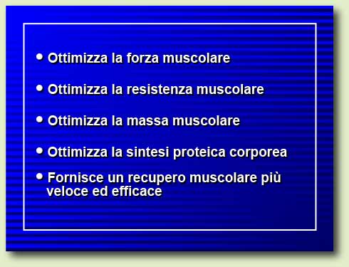 Optimize body protein syntheis, muscle mass, strength and endurance. Recover faster.